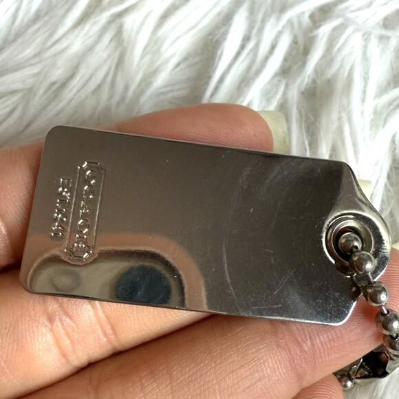 1.5" Coach Metal Bag Charm Hangtag Hang Tag - Picture 2 of 2